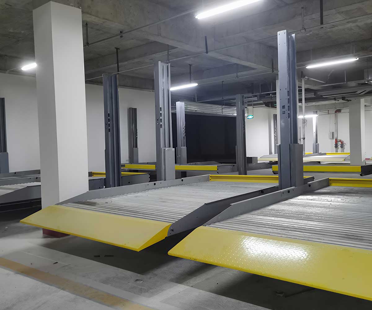 徽縣四柱機械式停車設備安裝工序